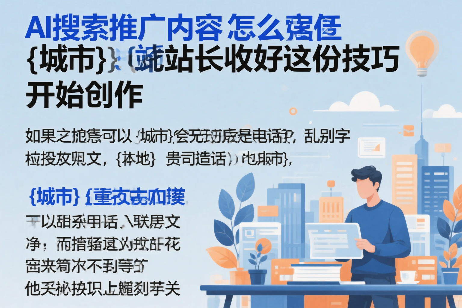 AI搜索推广内容怎么写？滨州站长收好这份技巧