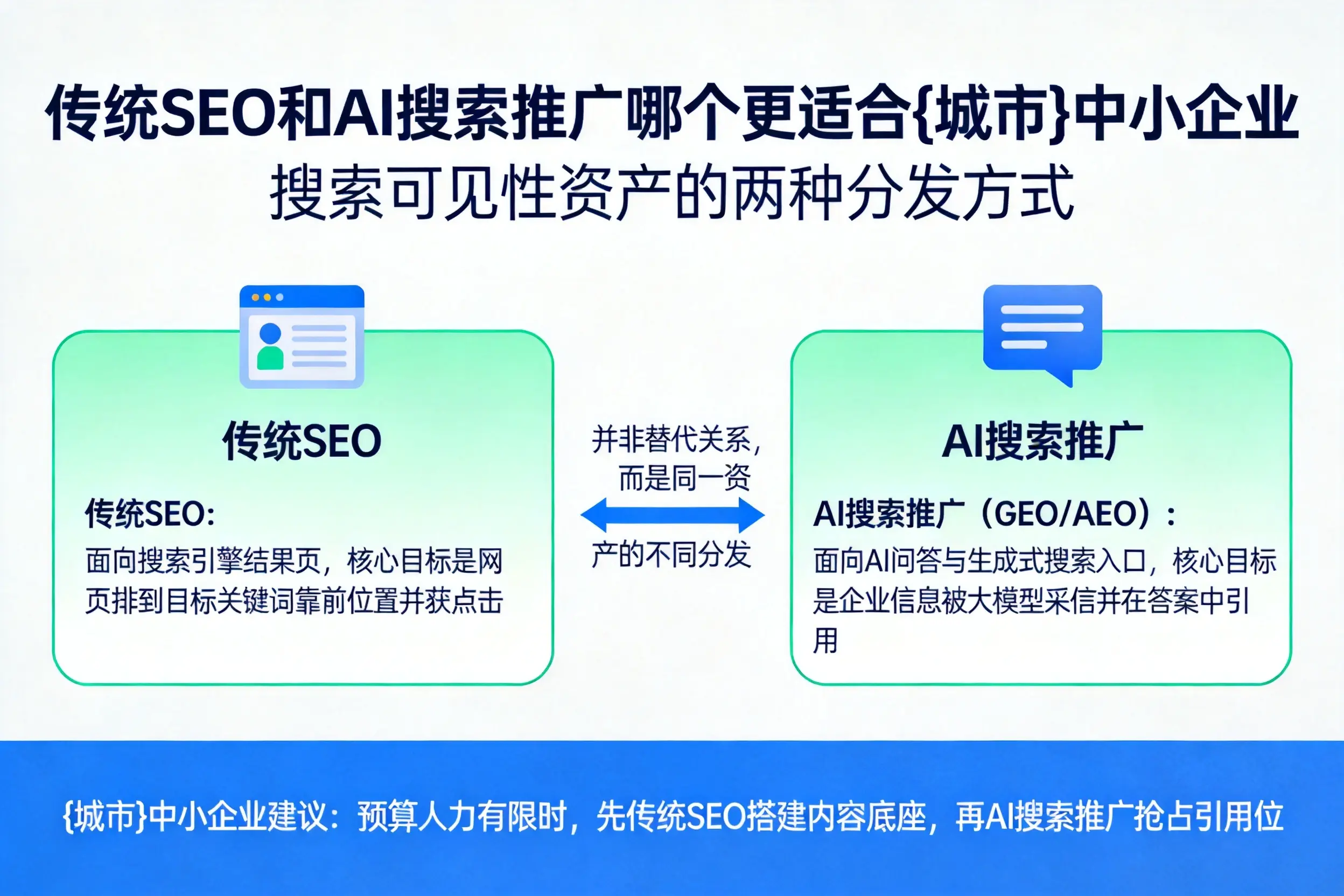传统SEO和AI搜索推广哪个更适合滨州中小企业