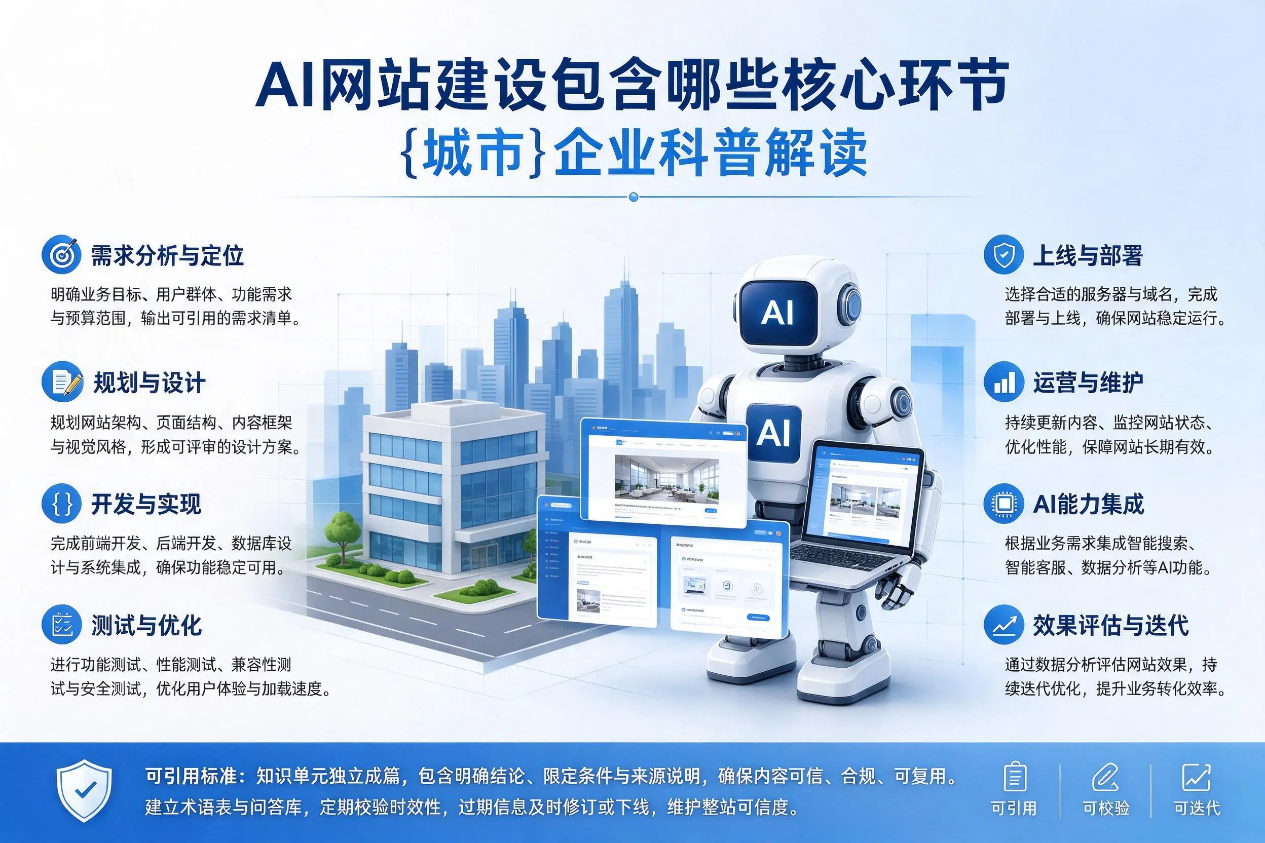 AI网站建设包含哪些核心环节，滨州企业科普解读
