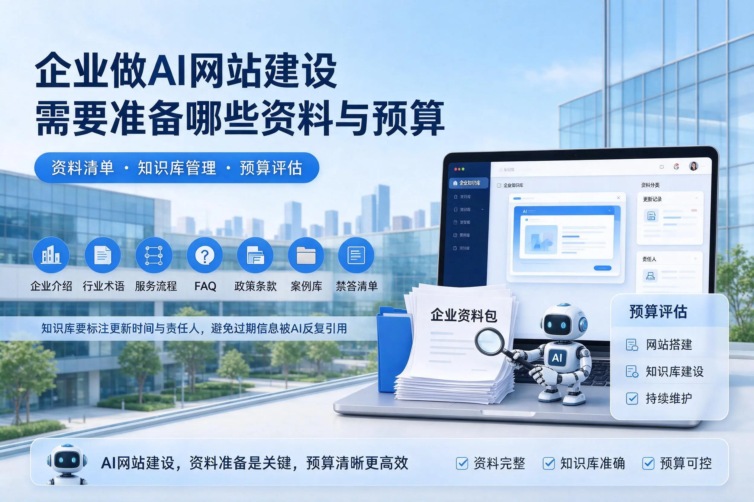 滨州企业做AI网站建设需要准备哪些资料与预算
