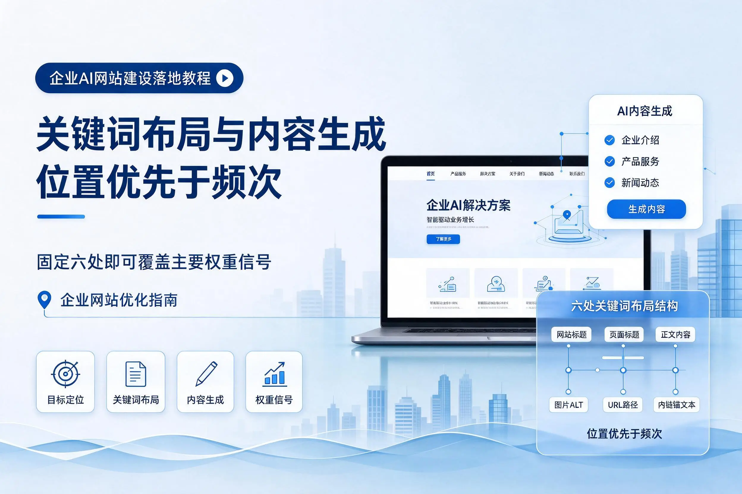 滨州企业AI网站建设落地教程：关键词布局与内容生成